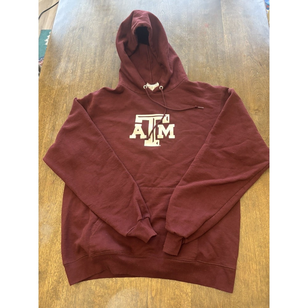 VTG Mens Champion Texas A&M Aggies Sweatshirt Pullover Maroons Medium NCAA